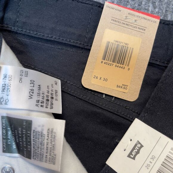 Levis 315 Shaping Bootcut Jeans Women Size 26x30 Stretch Black Mid Rise Slimming - Picture 5 of 7